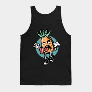 Cartoon Zombie Pineapple Tank Top